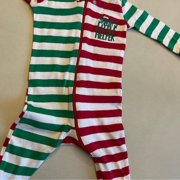 The Children's Place Babies “Santa’s Little Helper” Sleeper.  3-6 Months - Picture 4 of 8
